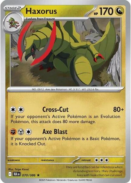 Haxorus [SV: Black Bolt] #070/086 - NM