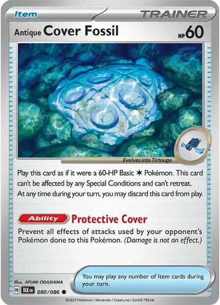 Antique Cover Fossil [SV: Black Bolt] #080/086 - NM