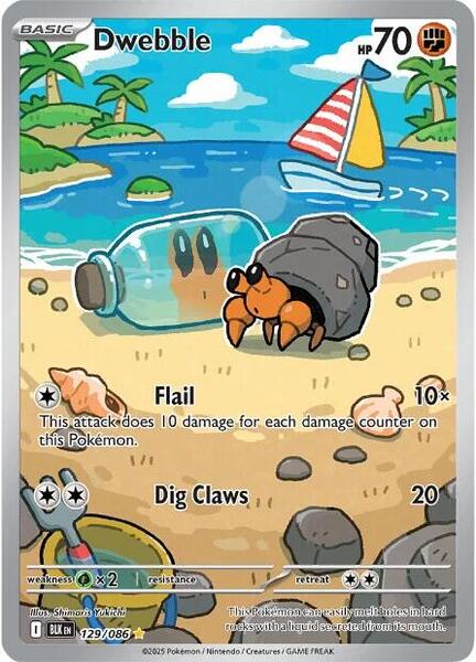 Dwebble - 129/086 [SV: Black Bolt] #129/086 - NM