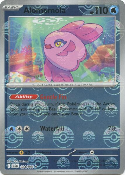 Alomomola (Poke Ball Pattern) [SV: Black Bolt] #024/086 - NM