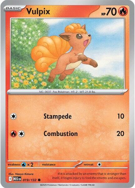 Vulpix - 019/132 [ME01: Mega Evolution] #019/132 - NM