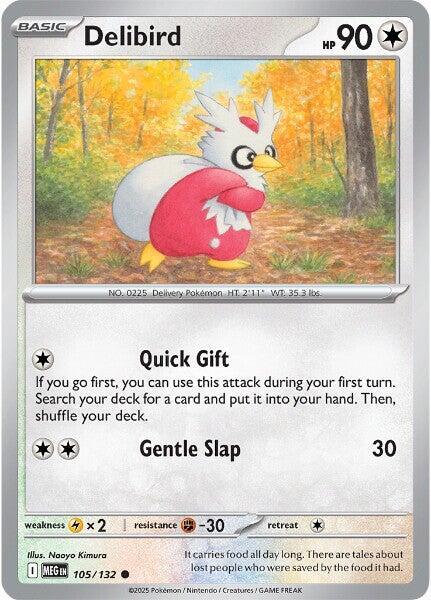 Delibird - 105/132 [ME01: Mega Evolution] #105/132 - NM
