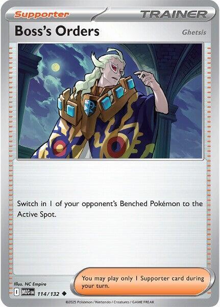 Boss's Orders [Ghetsis] [ME01: Mega Evolution] #114/132 - NM