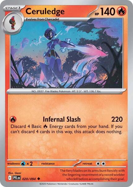 Ceruledge [ME02: Phantasmal Flames] #020/094 - NM