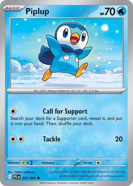 Piplup - 027/094 [ME02: Phantasmal Flames] #027/094 - NM