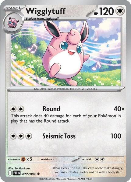 Wigglytuff - 077/094 [ME02: Phantasmal Flames] #077/094 - NM