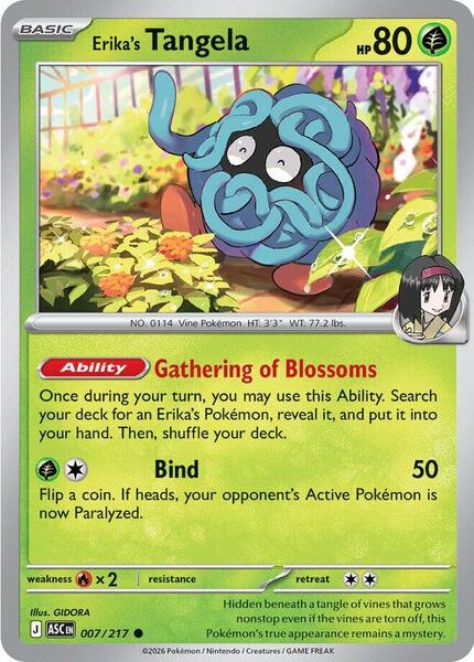 Erika's Tangela - 007/217 [ME: Ascended Heroes] #007/217 - NM