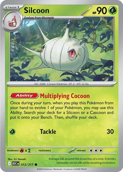 Silcoon [ME: Ascended Heroes] #012/217 - NM