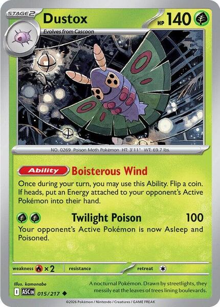 Dustox - 015/217 [ME: Ascended Heroes] #015/217 - NM