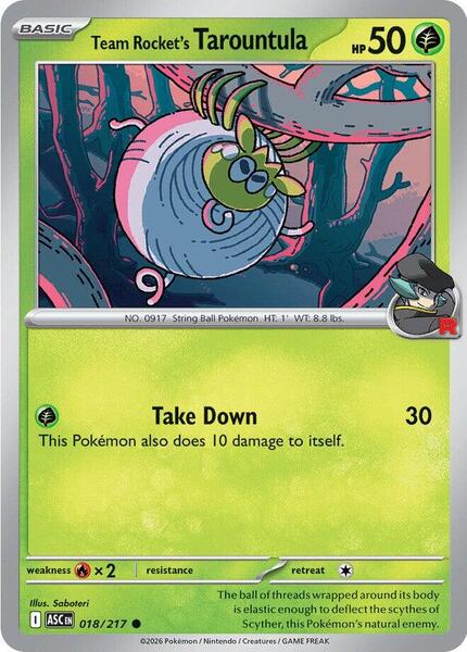 Team Rocket's Tarountula [ME: Ascended Heroes] #018/217 - NM