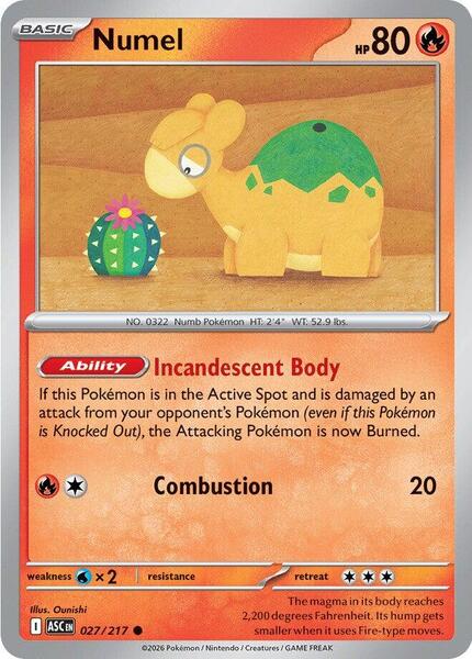 Numel - 027/217 [ME: Ascended Heroes] #027/217 - NM