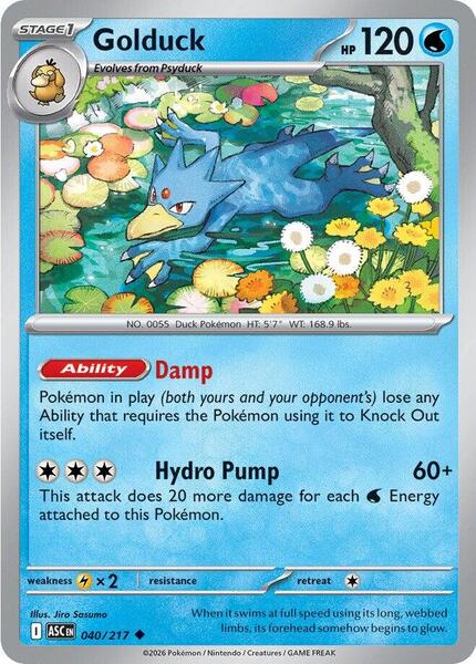 Golduck [ME: Ascended Heroes] #040/217 - NM