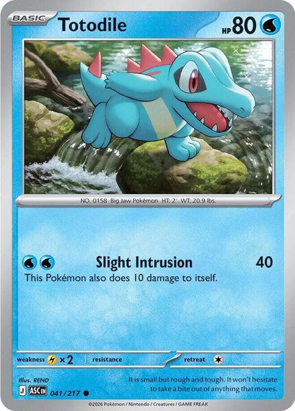 Totodile [ME: Ascended Heroes] #041/217 - NM