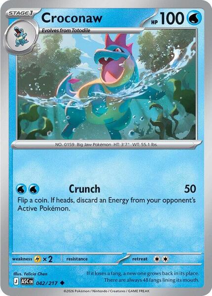 Croconaw [ME: Ascended Heroes] #042/217 - NM