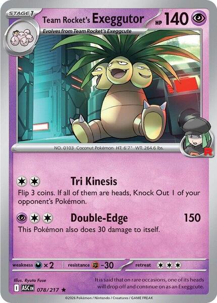 Team Rocket's Exeggutor [ME: Ascended Heroes] #078/217 - NM