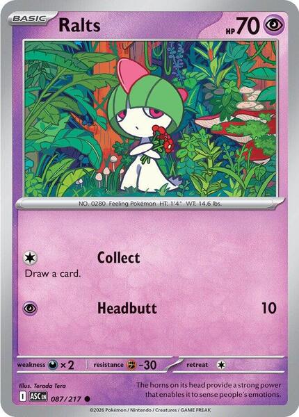Ralts [ME: Ascended Heroes] #087/217 - NM