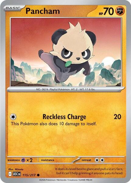 Pancham [ME: Ascended Heroes] #115/217 - NM
