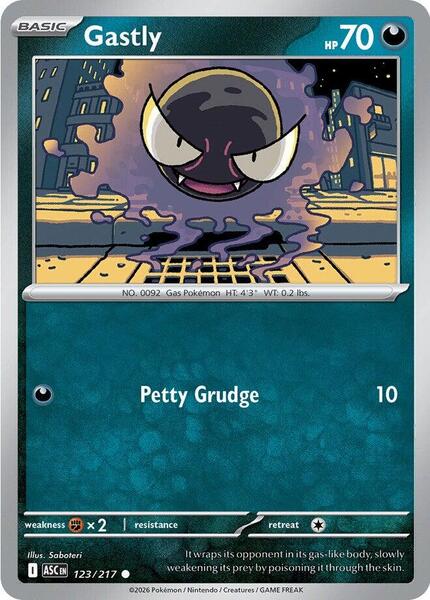 Gastly [ME: Ascended Heroes] #123/217 - NM