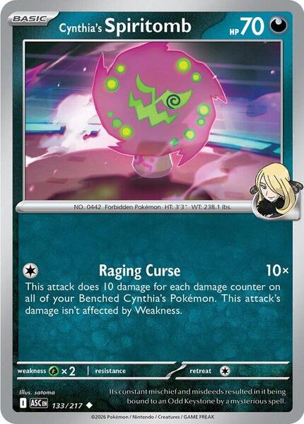 Cynthia's Spiritomb - 133/217 [ME: Ascended Heroes] #133/217 - NM