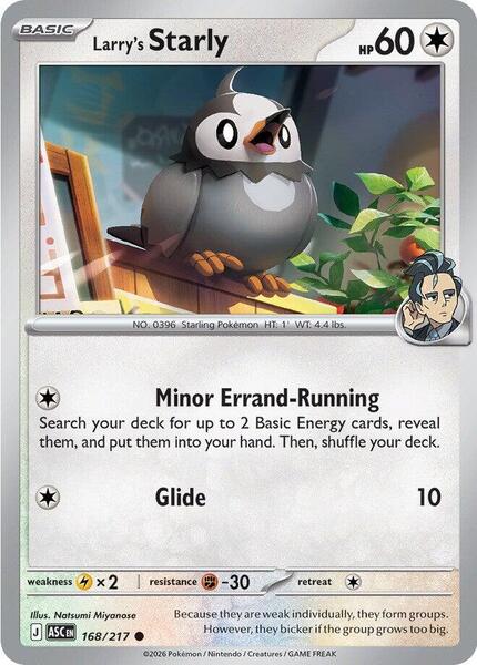 Larry's Starly [ME: Ascended Heroes] #168/217 - NM