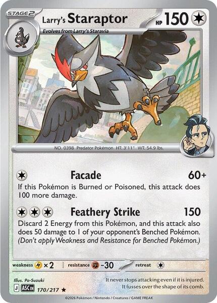 Larry's Staraptor - 170/217 [ME: Ascended Heroes] #170/217 - NM