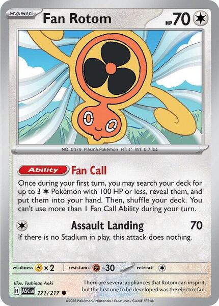 Fan Rotom - 171/217 [ME: Ascended Heroes] #171/217 - NM