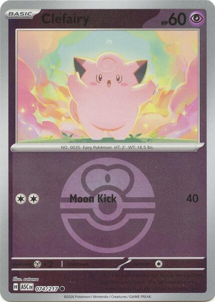 Clefairy (Love Ball) [ME: Ascended Heroes] #074/217 - NM