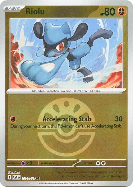 Riolu (Friend Ball) [ME: Ascended Heroes] #112/217 - NM