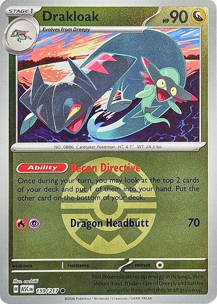 Drakloak - 159/217 (Quick Ball) [ME: Ascended Heroes] #159/217 - NM