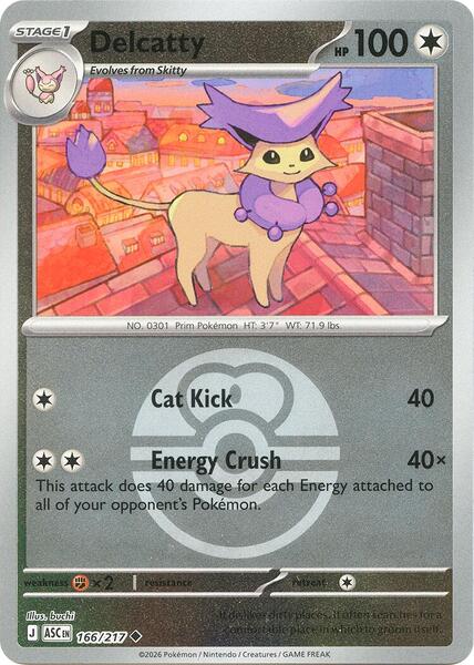 Delcatty (Love Ball) [ME: Ascended Heroes] #166/217 - NM