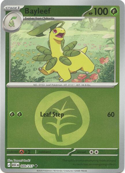 Bayleef (Energy Symbol Pattern) [ME: Ascended Heroes] #009/217 - NM