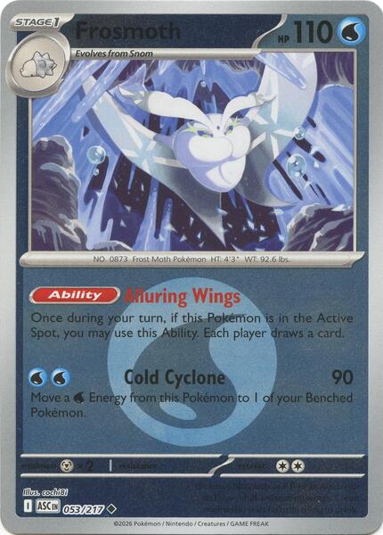 Frosmoth (Energy Symbol Pattern) [ME: Ascended Heroes] #053/217 - NM
