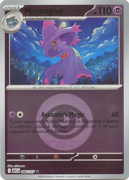 Mismagius (Energy Symbol Pattern) [ME: Ascended Heroes] #086/217 - NM
