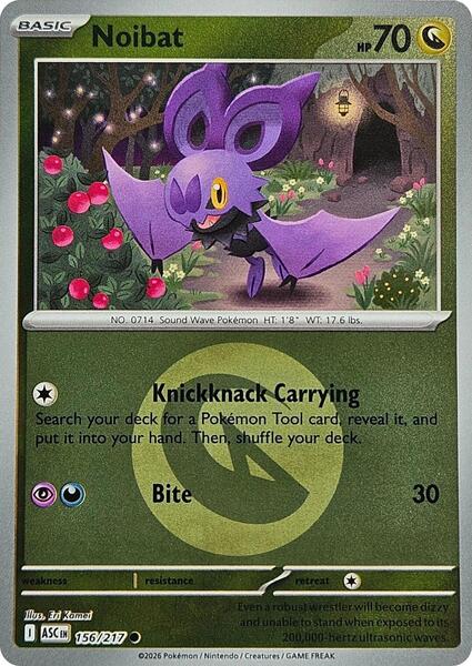 Noibat (Energy Symbol Pattern) [ME: Ascended Heroes] #156/217 - NM
