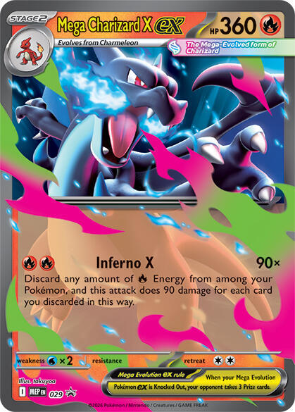 Mega Charizard X ex - 029 [ME: Mega Evolution Promo] #29 - NM