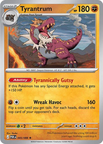 Tyrantrum [ME03: Perfect Order] #045/088 - NM