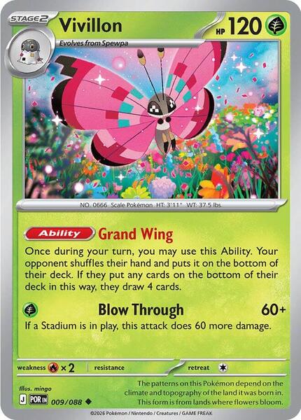Vivillon [ME03: Perfect Order] #009/088 - NM