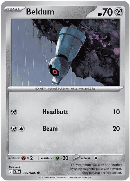 Beldum [ME04: Chaos Rising] #059/086 - NM