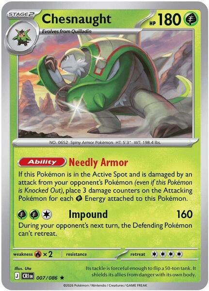 Chesnaught [ME04: Chaos Rising] #007/086 - NM