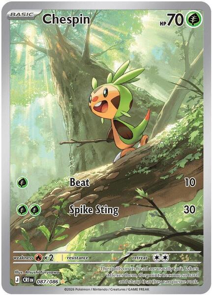 Chespin - 087/086 [ME04: Chaos Rising] #087/086 - NM