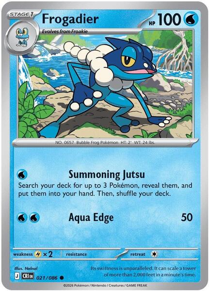 Frogadier - 021/086 [ME04: Chaos Rising] #021/086 - NM