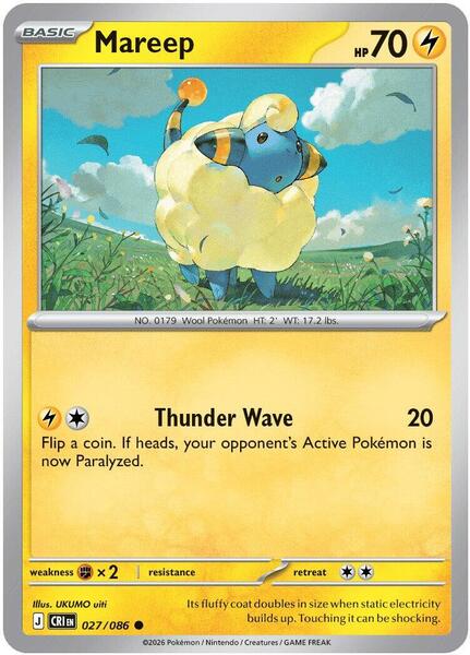 Mareep [ME04: Chaos Rising] #027/086 - NM