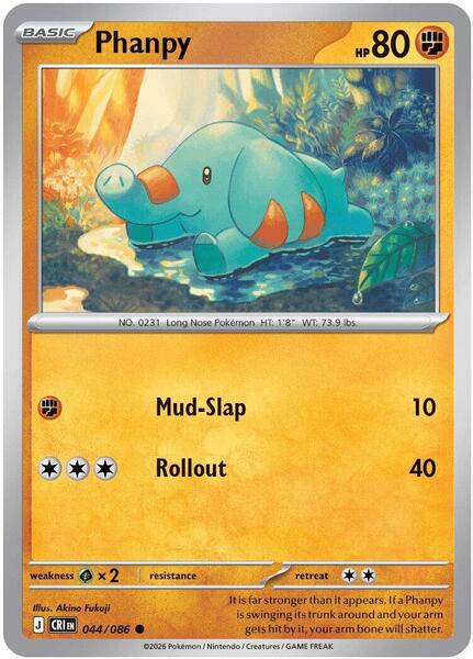 Phanpy [ME04: Chaos Rising] #044/086 - NM