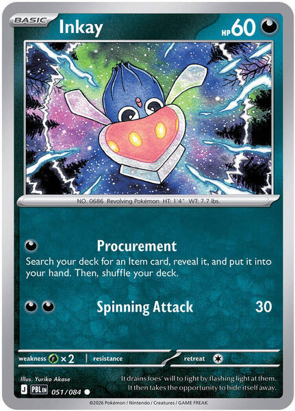Inkay [ME05: Pitch Black] #051/084 - NM