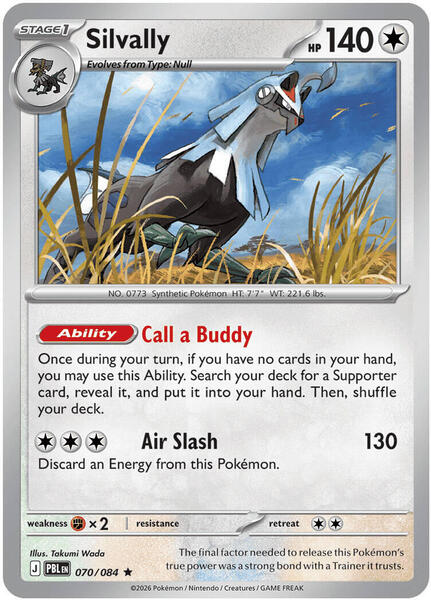 Silvally - 070/084 [ME05: Pitch Black] #070/084 - NM