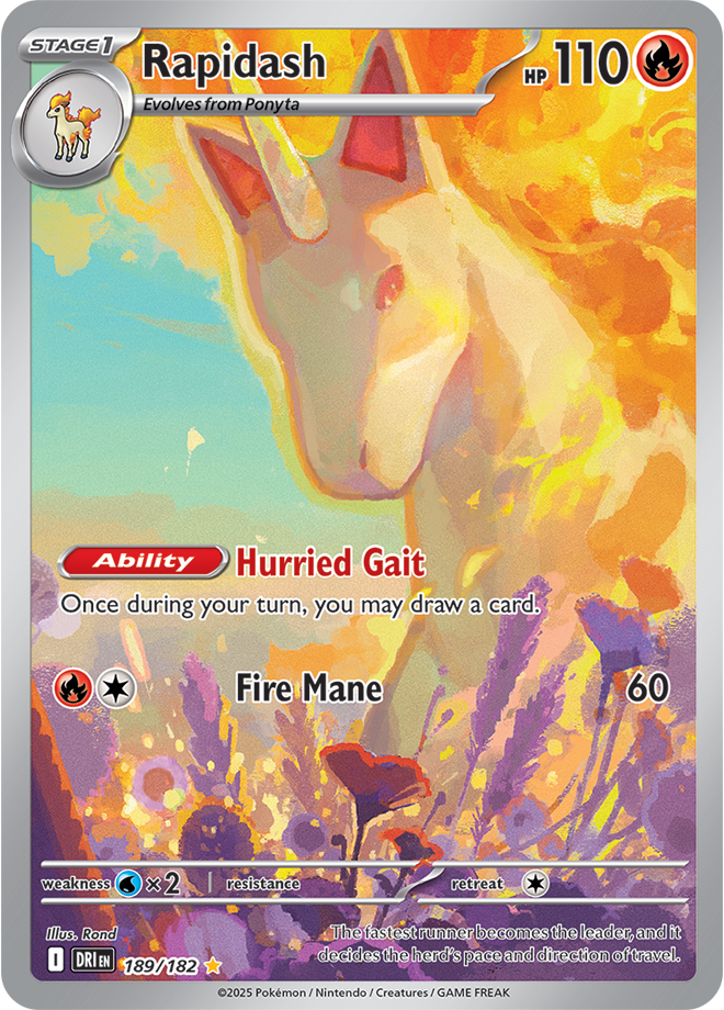 Rapidash [SV10: Destined Rivals] #189/182 - NM