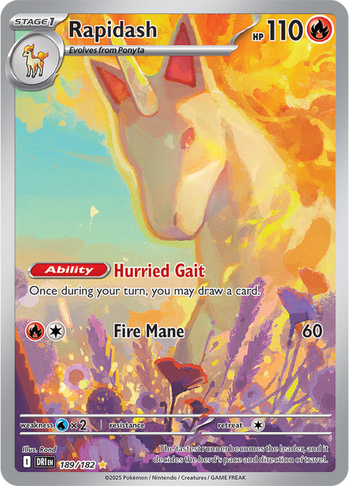 Rapidash [SV10: Destined Rivals] #189/182 - NM