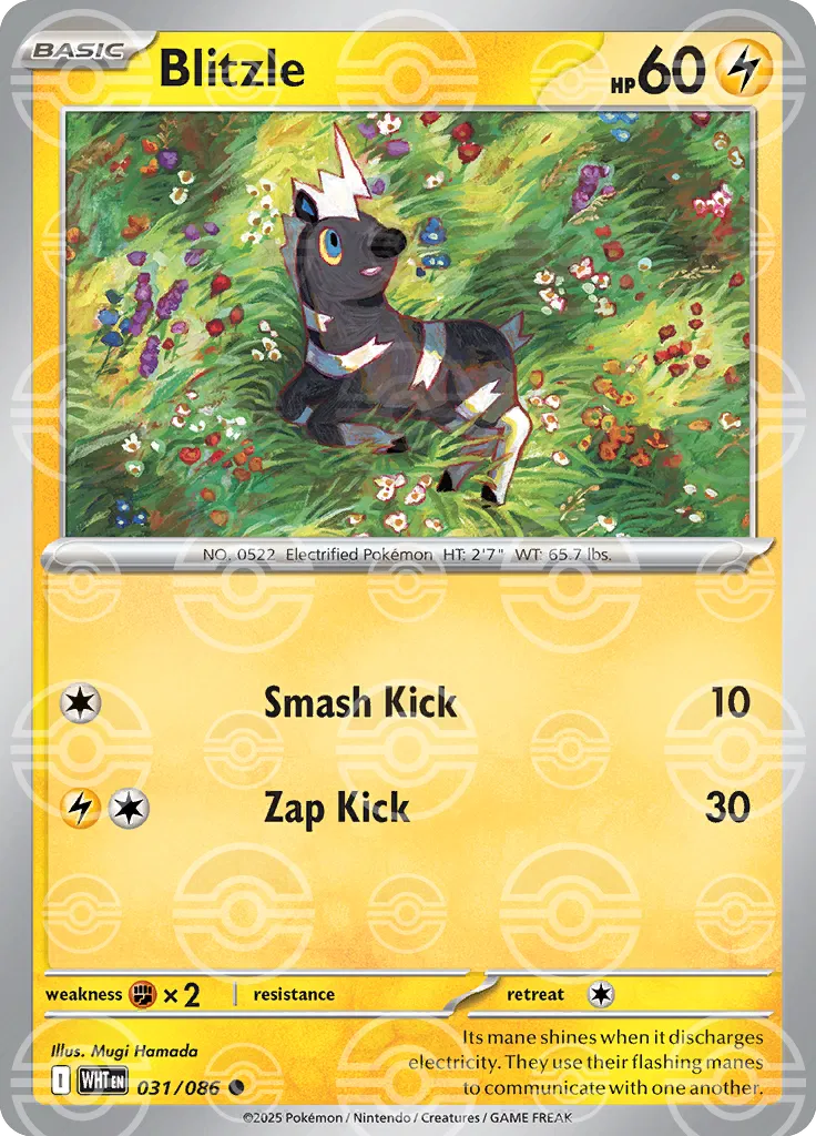 Blitzle (Poke Ball Pattern) [SV: White Flare] #031/086 - NM