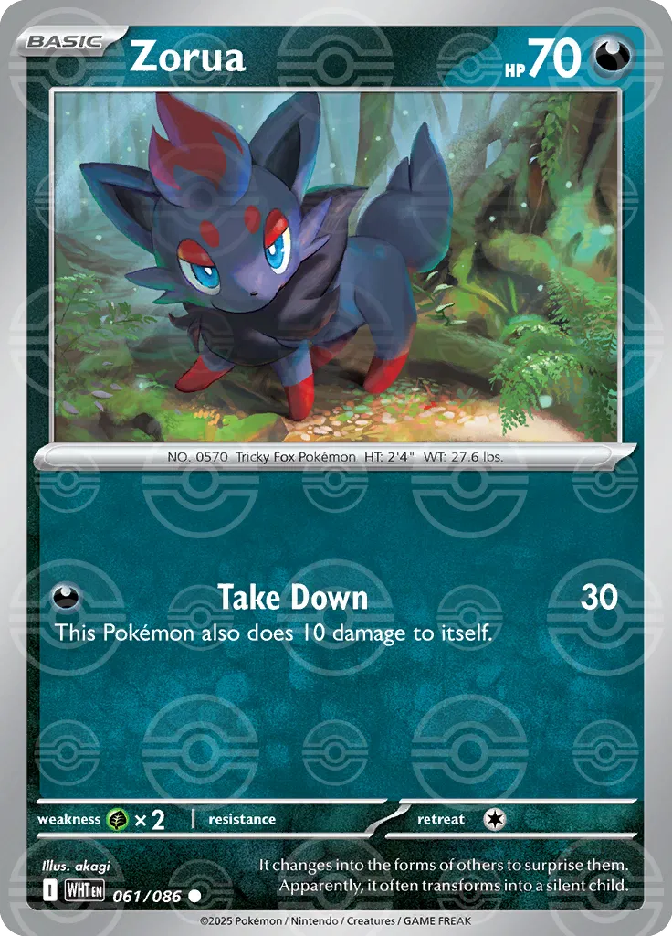 Zorua (Poke Ball Pattern) [SV: White Flare] #061/086 - NM