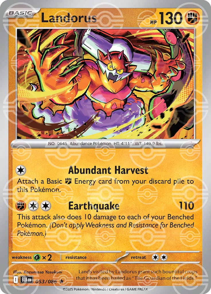 Landorus (Poke Ball Pattern) [SV: Black Bolt] #053/086 - NM